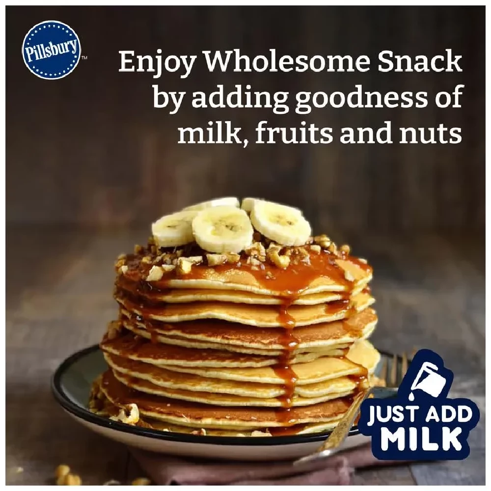 Pillsbury Pancake Mix - Butterscotch Flavour, Makes Soft & Fluffy Pancakes, 80 g-6.webp